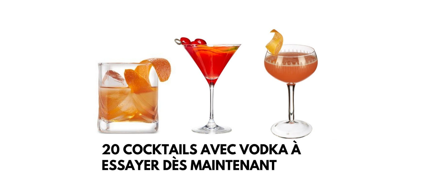 20 cocktails avec vodka à essayer dès maintenant