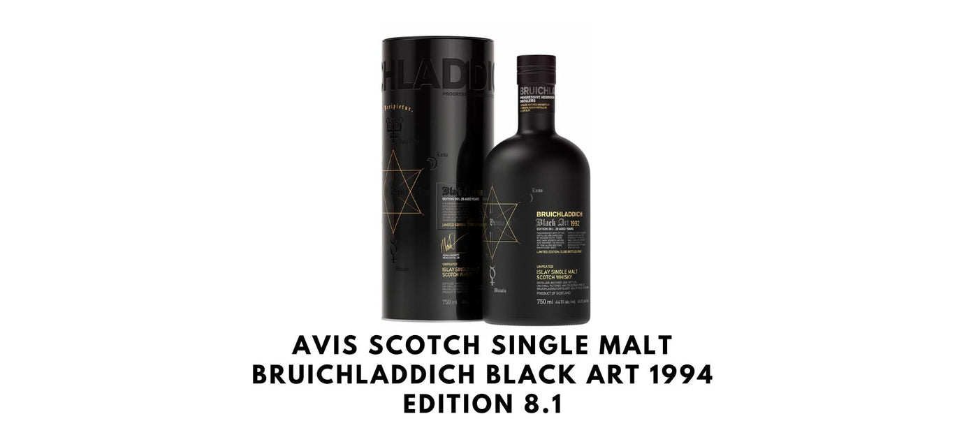 Avis Scotch Single Malt Bruichladdich Black Art 1994 Edition 8.1