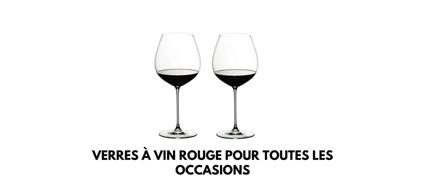 Verres à vin rouge pour toutes les occasions