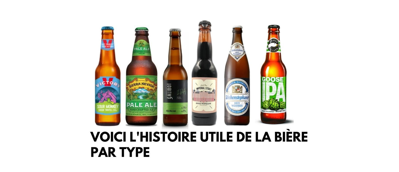 Voici l'histoire utile de la bière par type