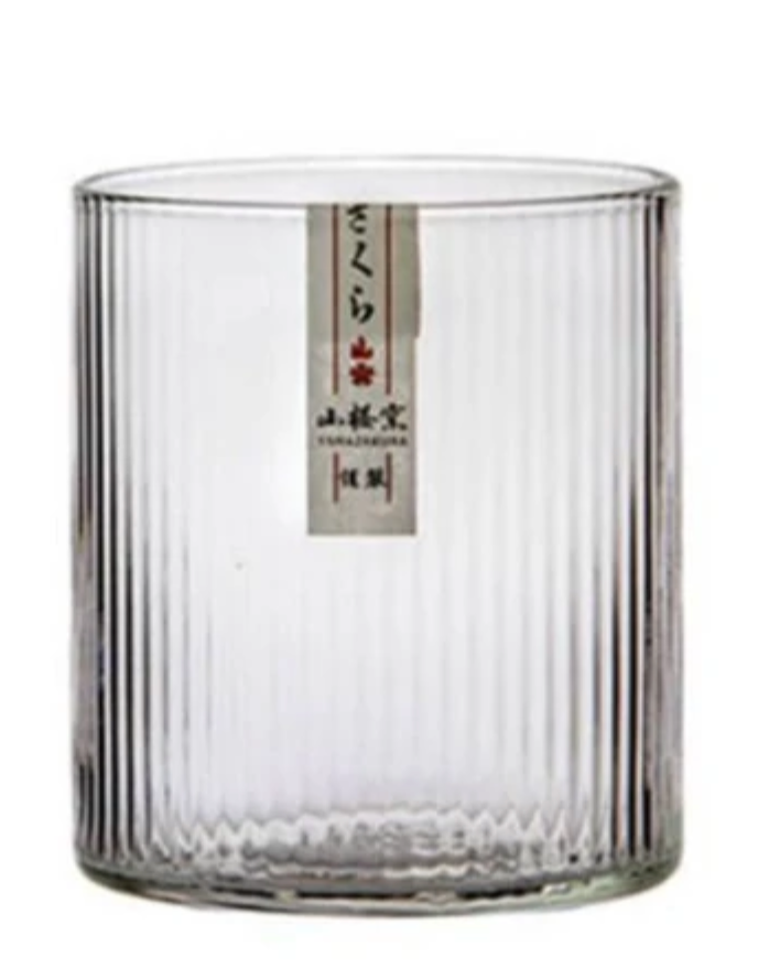 Verre à whisky "rayures japonaises" service de 4 verres