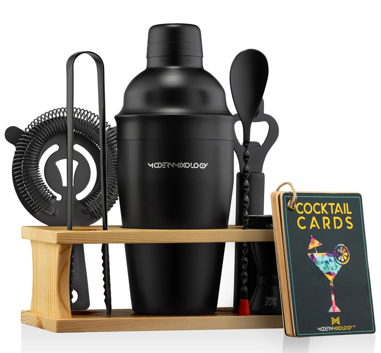 Kit Shaker à Cocktail En ébène – Ensemble Complet Pour Barman, Style élégant Et Durable