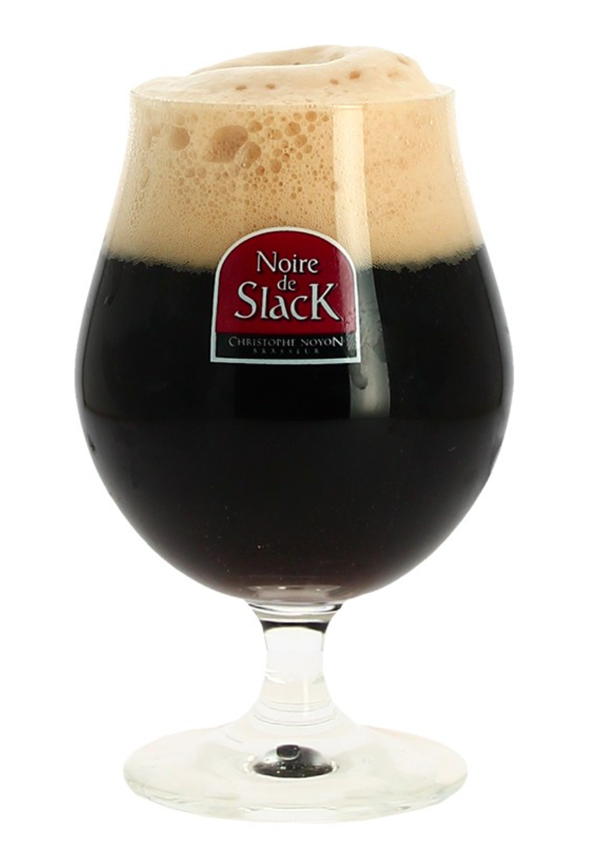 Verre à bière noire de slack 330ml