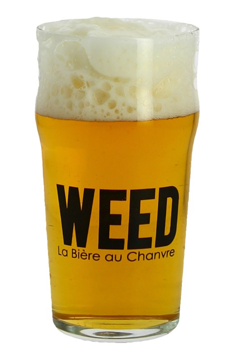 Verre à bière weed 500ml