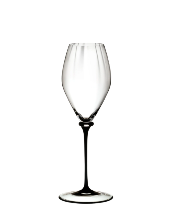 Verre à vin blanc pied noir