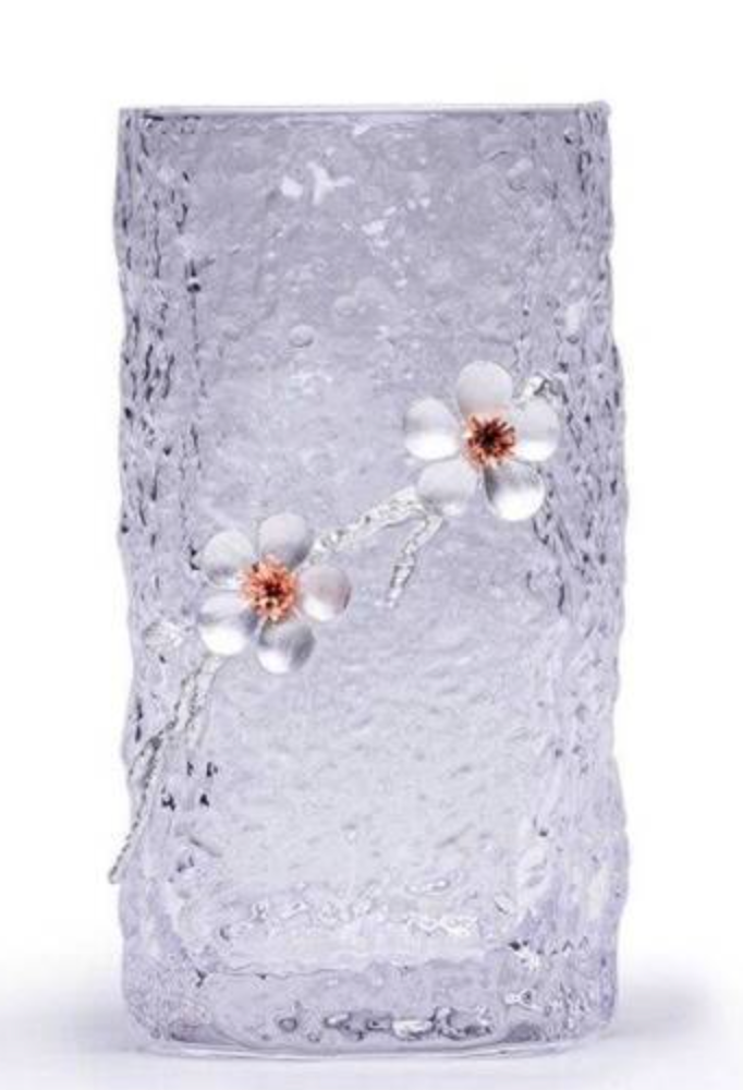 Verre à whisky floral japonais