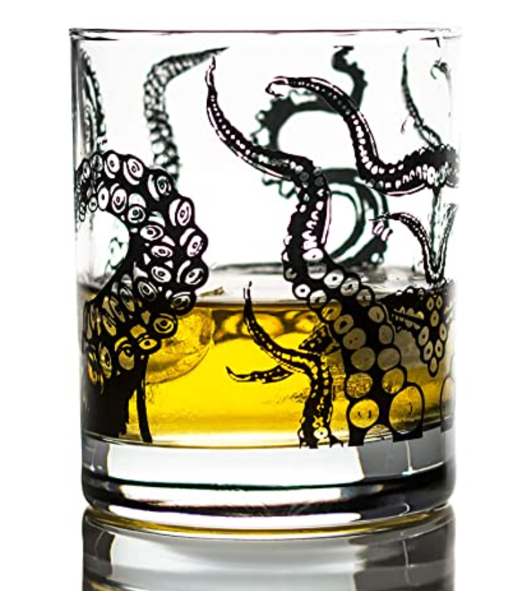 Verre à whisky kraken