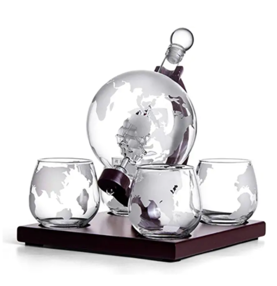 Carafe à whisky globe