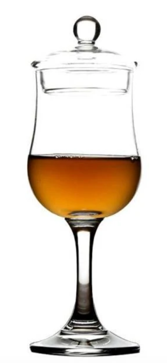 Verre à whisky "copita" couvert