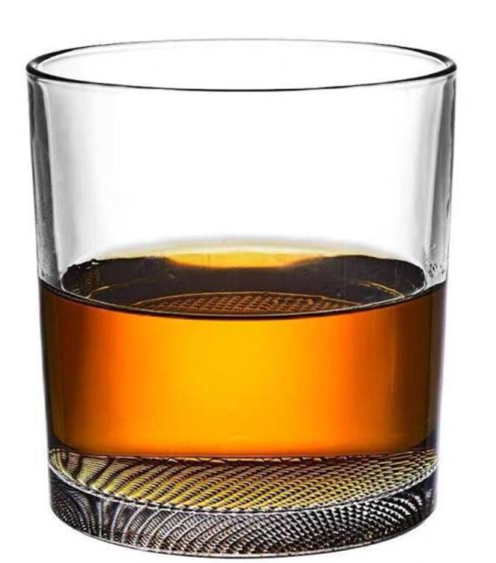 Verre à whisky fond cranté
