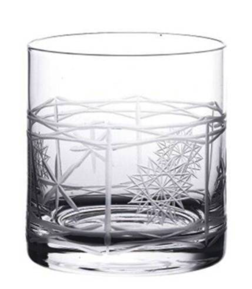 Verre à whisky "gravure etoiles " service de 2 verres