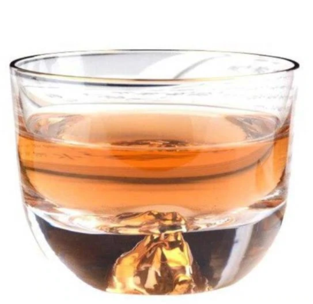 Verre à whisky montagne d'or