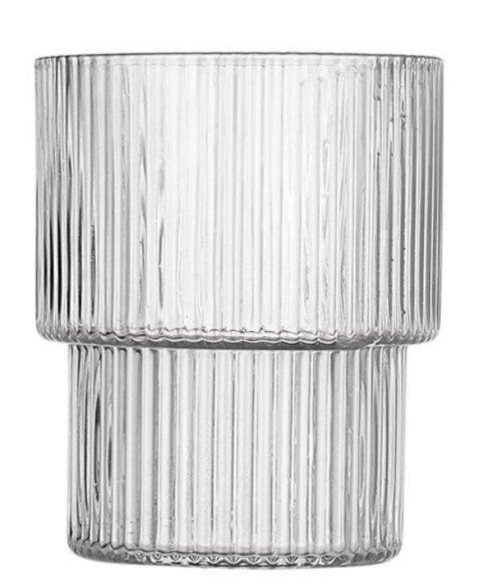 Verre à whisky "rayures droites"